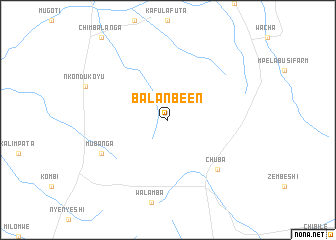 map of Balanbeen