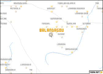 map of Balandagou