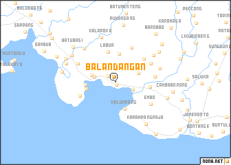 map of Balandangan