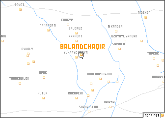 map of Balandchaqir