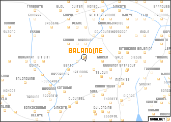 map of Balandine