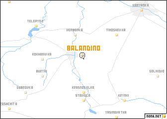 map of Balandino