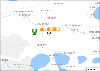 map of Balandino