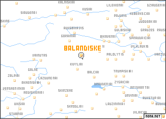 map of Balandiškė