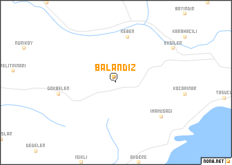 map of Balandız