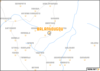 map of Balandougou