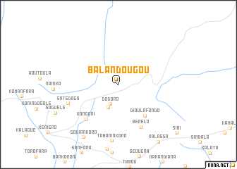 map of Balandougou