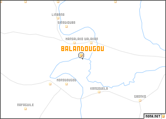 map of Balandougou