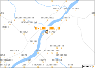 map of Balandougou