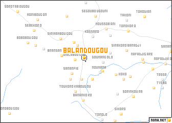 map of Balandougou