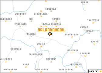 map of Balandougou