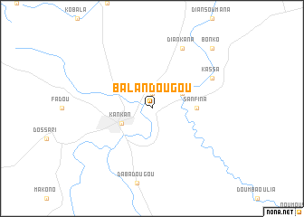 map of Balandougou