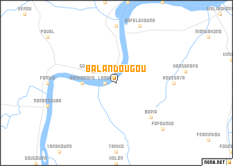 map of Balandougou