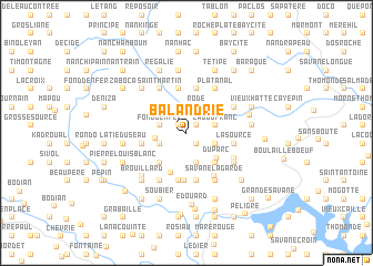 map of Balandrie