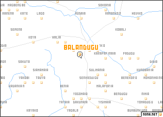 map of Balandugu