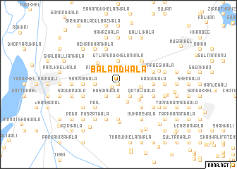 map of Balandwāla