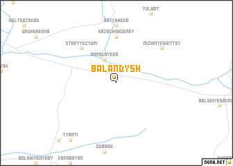 map of Balandysh