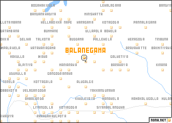 map of Balanegama