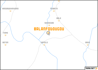 map of Balanfodougou