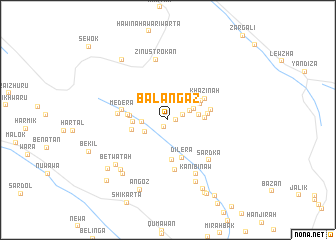 map of Balangāz