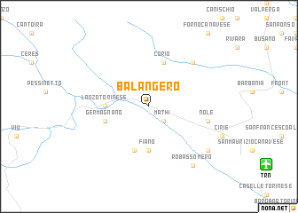 map of Balangero