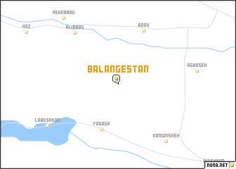 map of Bālangestān