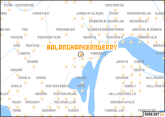 map of Balanghar Ker NʼDerry