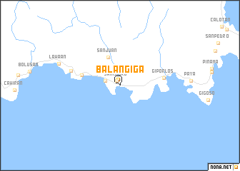 map of Balangiga