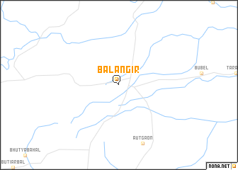 map of Balāngīr