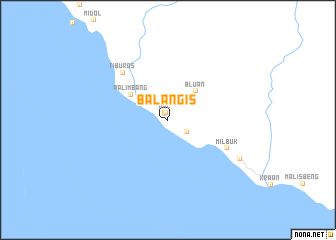 map of Balangis