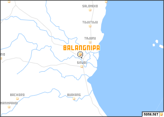 map of Balangnipa