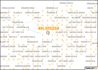 map of Balangoda