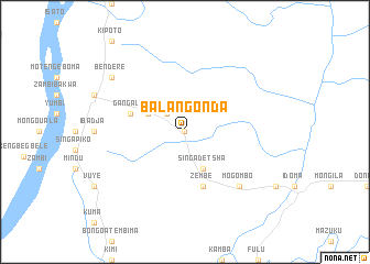 map of Balangonda