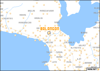 map of Balañgon