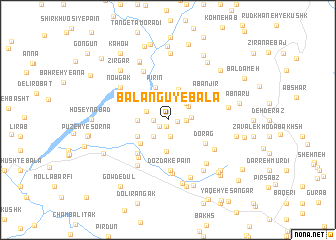 map of Bālangū-ye Bālā