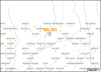 map of Bălani