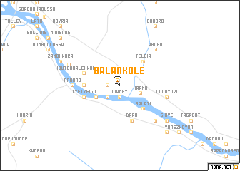 map of Balankolé