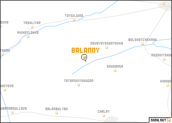 map of Balanny