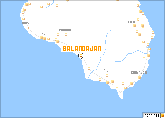 map of Balanoajan