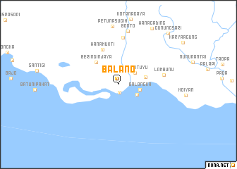 map of Balano