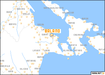 map of Balano