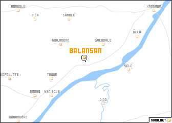 map of Balansan