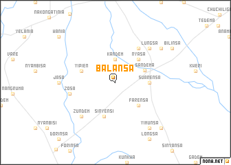 map of Balansa