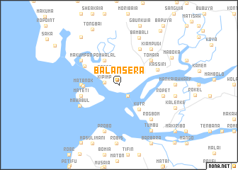map of Balansera