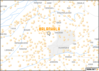 map of Balānwāla