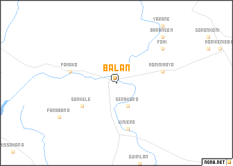 map of Balan