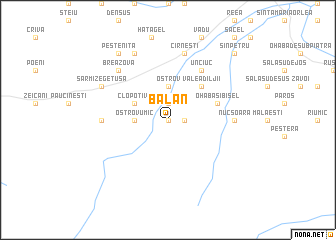 map of Bălan