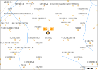 map of Bālān