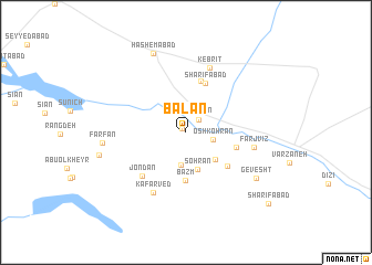 map of Balān