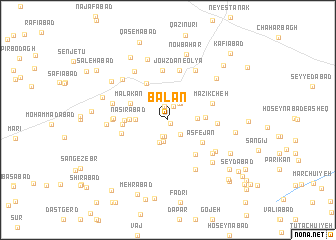 map of Balān